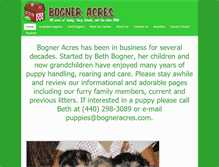 Tablet Screenshot of bogneracres.com